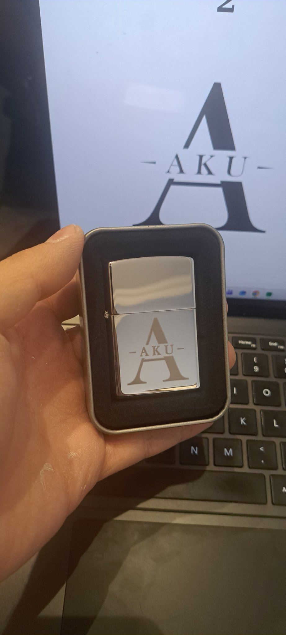 Briquet gravé au laser
