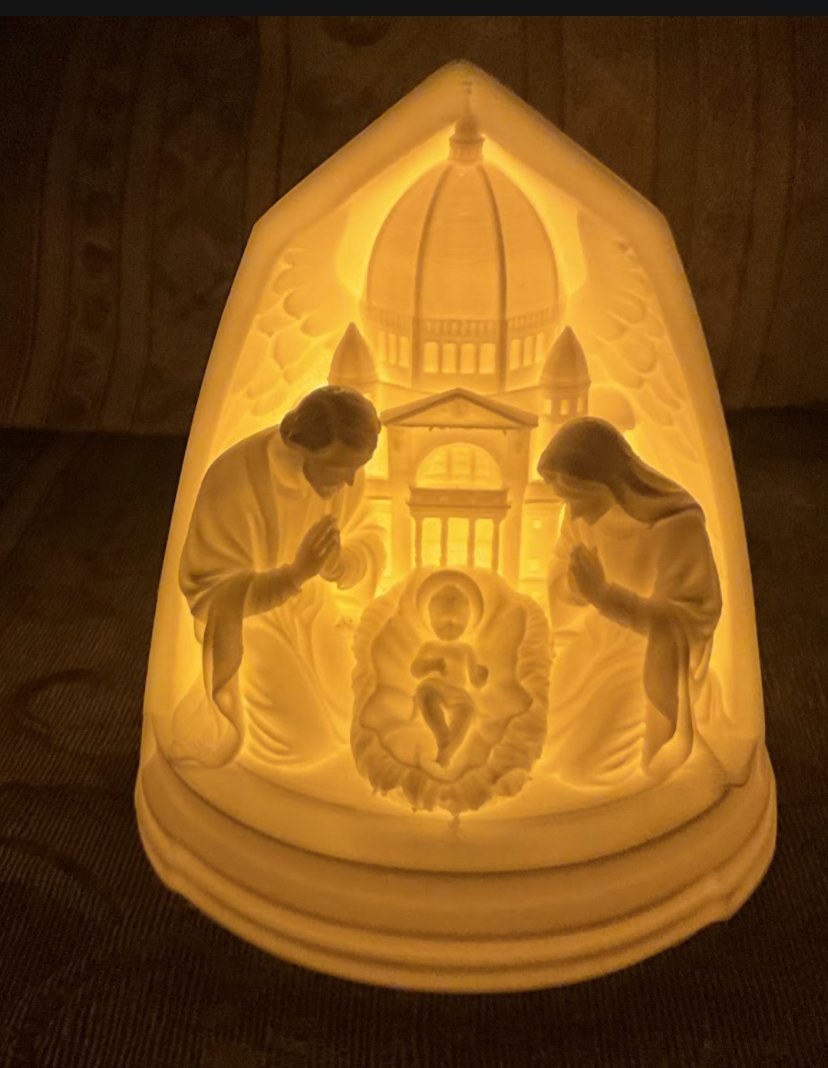 Lampe scène de la Nativité