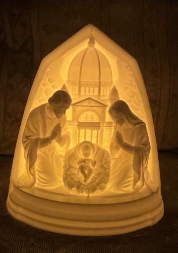 Lampe scène de la Nativité